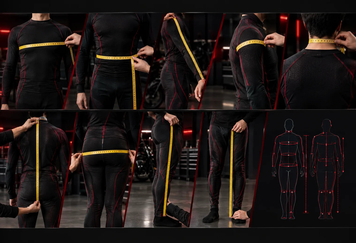 Motorcycle Suit Measurement