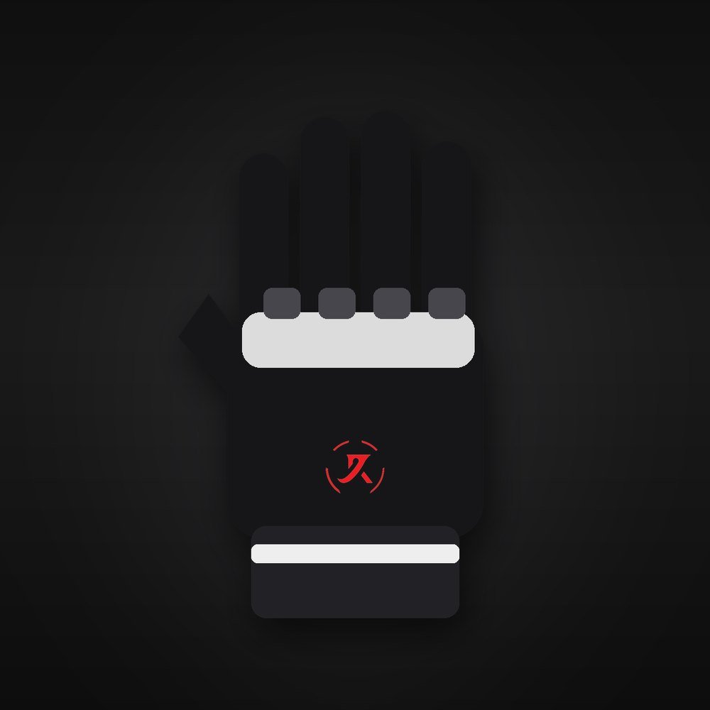 Leather Racing Gloves, Black and White