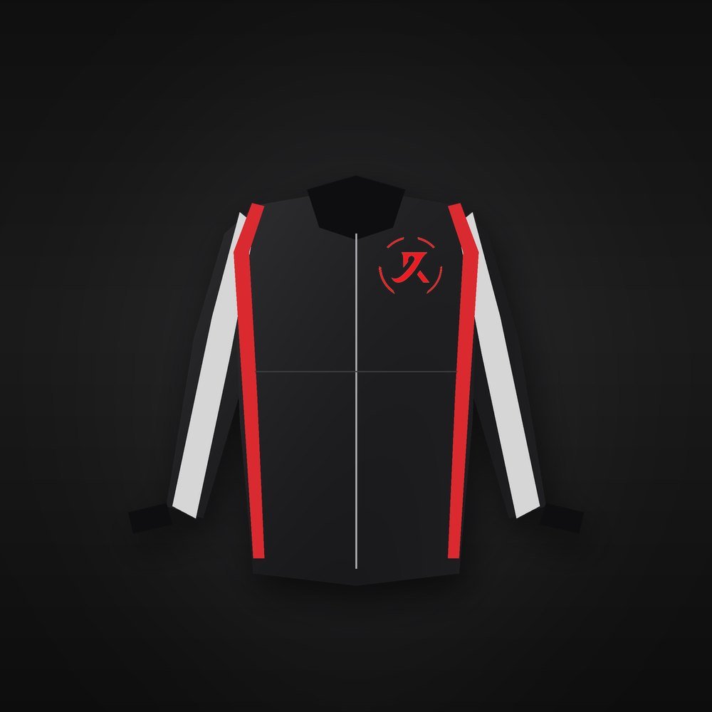 Leather Motorcycle Jacket, Black and Red