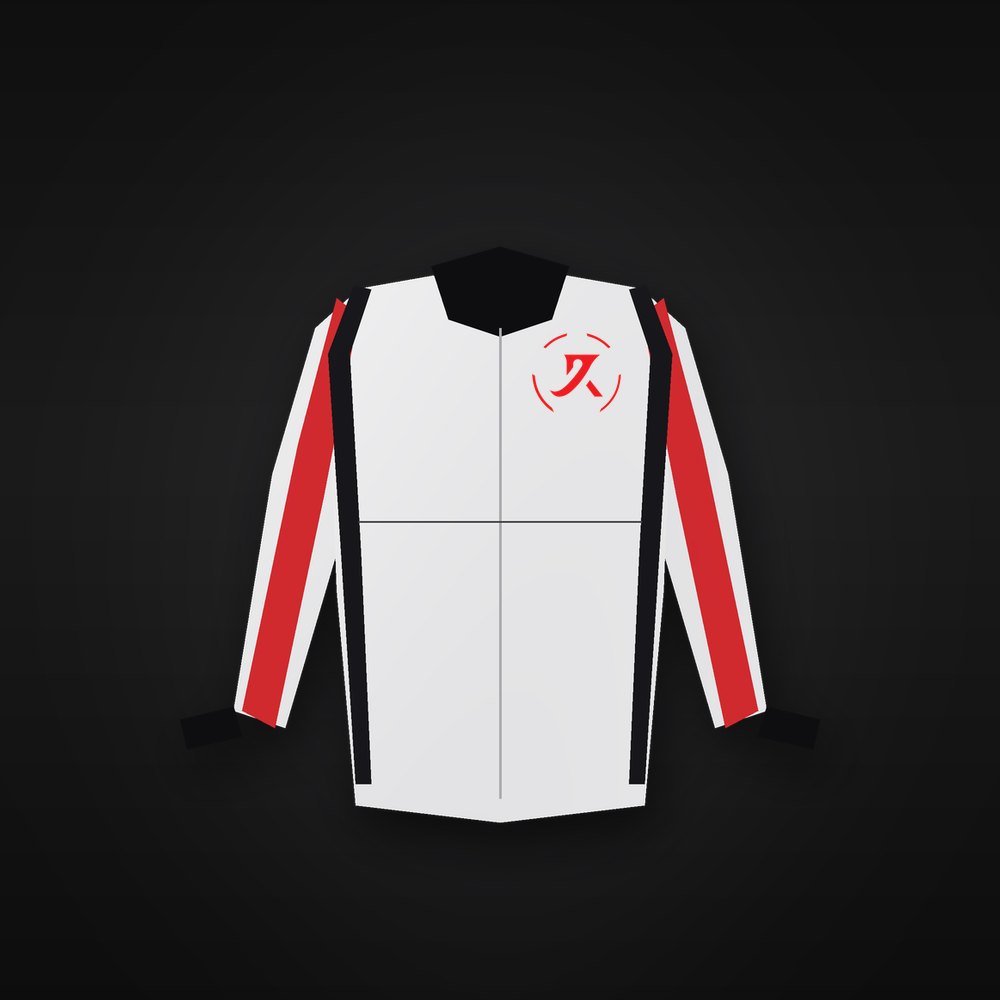 Leather Motorcycle Jacket, White and Black