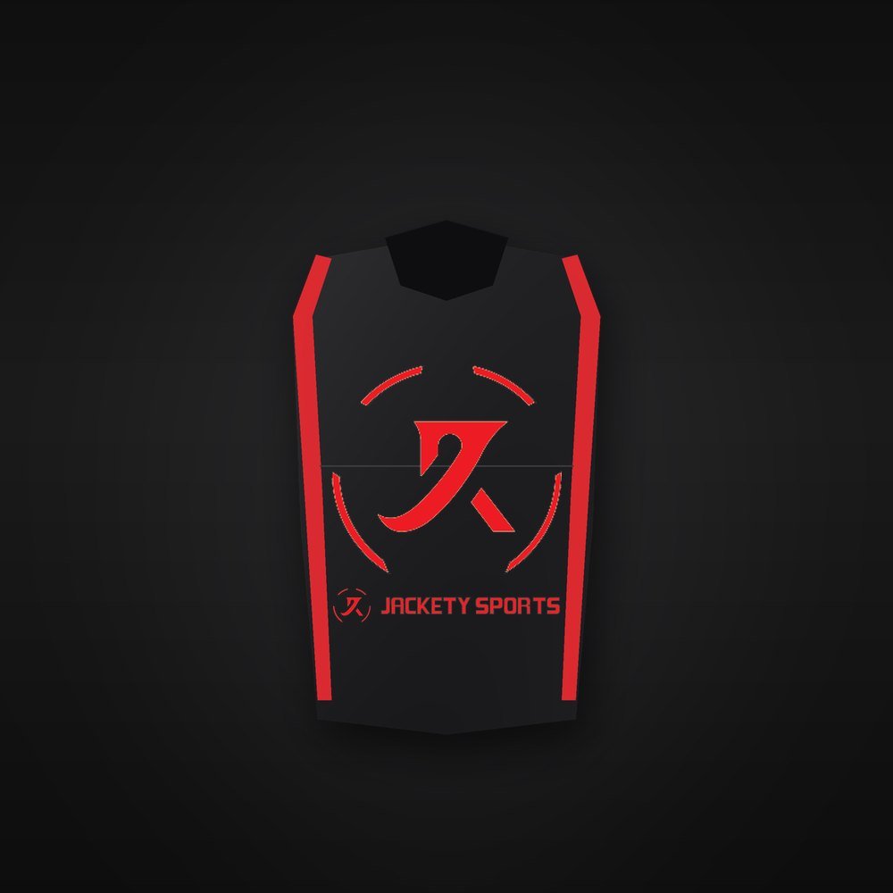 Leather Riding Vest, Black and Red Gallery Image